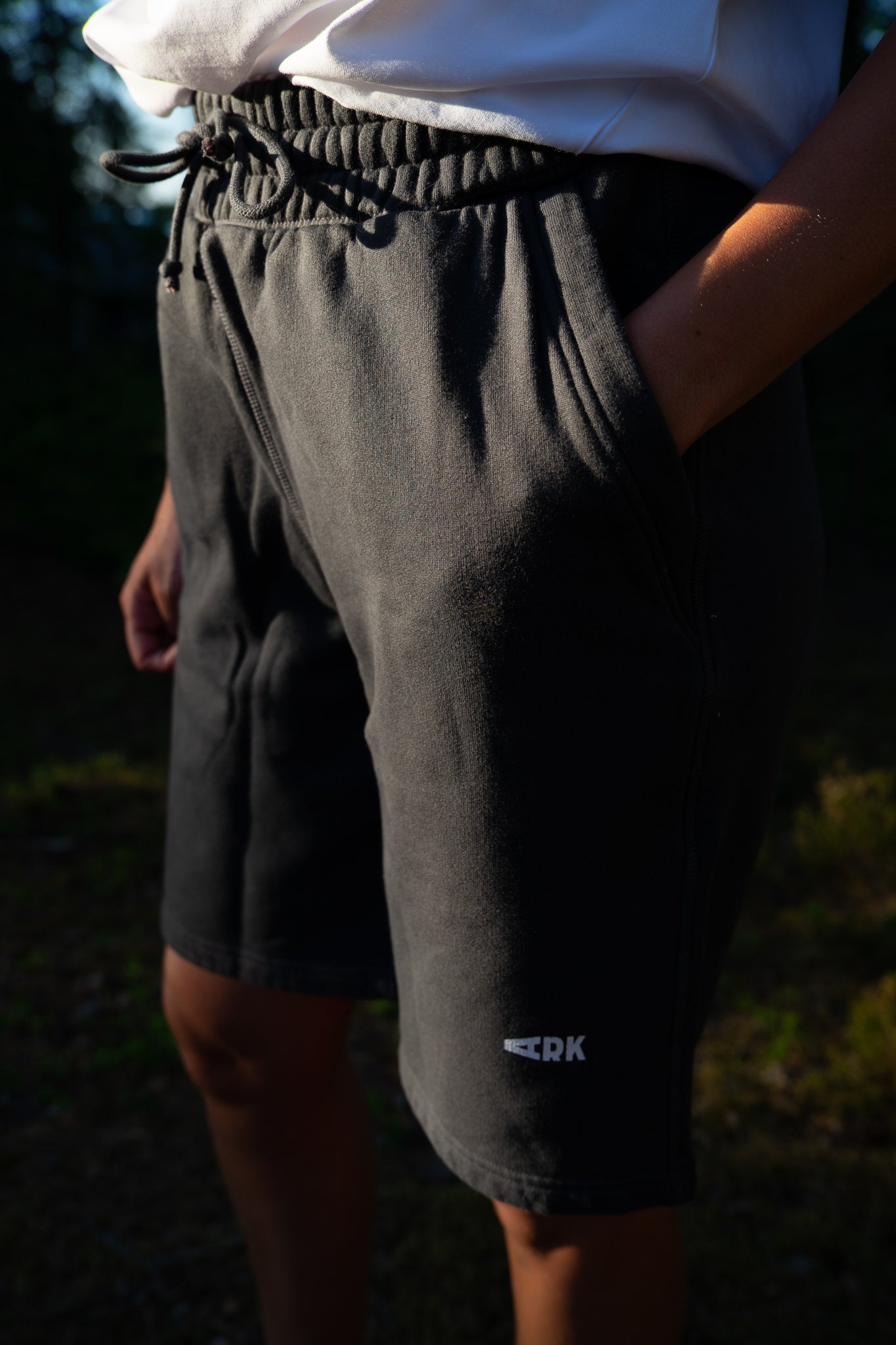 Product photo of ARK TRIBE Premium Cotton Sweatshorts Archipelago Proven Black
